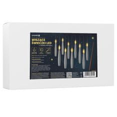 sarcia.eu Viseče sveče LED, ki jih upravljate z daljinskim upravljalnikom, komplet 10 kosov, čarobne sveče z daljinskim upravljalnikom