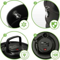 shumee Sesalnik za pepel iz kamina 15L 1200W HM-404