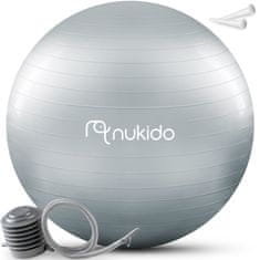 Nukido Aerobna žoga za nosečnice 65 cm NS-951 siva
