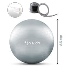 Nukido Aerobna žoga za nosečnice 65 cm NS-951 siva