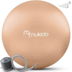 Nukido Aerobna žoga za nosečnice 65 cm NS-951 bež
