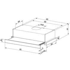 shumee Teleskopska kuhinjska napa 50 cm Inox BT-233