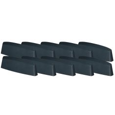 shumee Drenažni pokrovček za PVC okna, antraciten pokrov, 45 mm, komplet 10 kosov