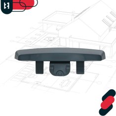 shumee Drenažni pokrovček za PVC okna, antraciten pokrov, 45 mm, komplet 20 kosov