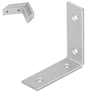shumee Tesarski kotnik, gradbeni spojnik, jeklo, pocinkano, 50x50x17 MM, 12 kosov