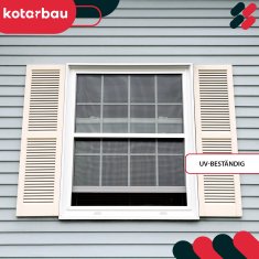 shumee Drenažni pokrovček za PVC okna, bel pokrov, 45 mm, komplet 20 kosov