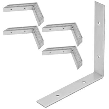 shumee Tesarski kotni gradbeni spojnik iz pocinkanega jekla 150x150x25 MM 50 kosov