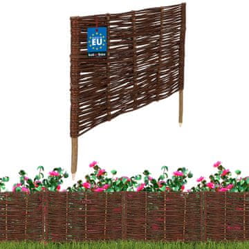 shumee Vrtna ograja Palisadna obroba Pletena ograja 60 x 40