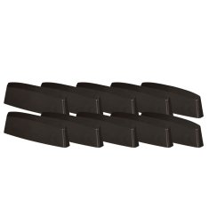 shumee Drenažni pokrovček za PVC okna, pokrov, rjav, 36 mm, komplet 10 kosov