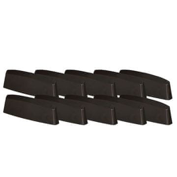 shumee Drenažni pokrovček za PVC okna, pokrov, rjav, 36 mm, komplet 10 kosov