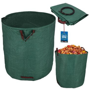 shumee Velika okrogla zložljiva vrtna košara za listje in travo 635 l