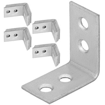 shumee Tesarski kotnik, gradbeni spojnik, jeklo, pocinkano, 30x30x17 MM, 50 kosov