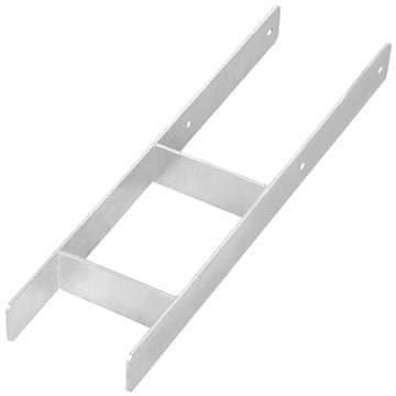 shumee Podstavek stebra v obliki črke H za vgradnjo, nosilec, sidro iz pocinkanega jekla, 150 mm