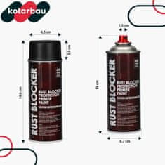 shumee Barva v spreju proti rji za kovinske ograje in vrata, zaščitna črna RAL 9005 400