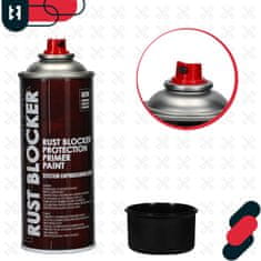 shumee Barva v spreju proti rji za kovinske ograje in vrata, zaščitna črna RAL 9005 400