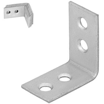 shumee Tesarski kotnik, gradbeni spojnik, jeklo, pocinkano, 30x30x17 MM, 12 kosov