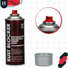 shumee Barva v spreju proti rji za kovinske ograje in vrata, zaščitna srebrna RAL 9006 400