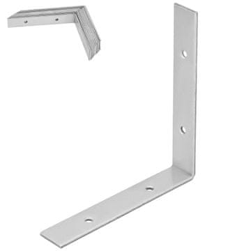 shumee Tesarski kotni gradbeni spojnik iz pocinkanega jekla 150x150x25 MM 12 kosov