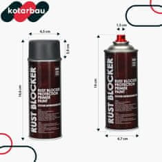 shumee Barva v spreju proti rji za kovinske ograje in vrata, zaščitna siva RAL 7011 400 ml