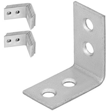 shumee Tesarski kotnik, gradbeni spojnik, jeklo, pocinkano, 30x30x17 MM, 25 kosov