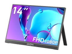 Arzopa A1S Prenosni monitor 14" (35 cm) FullHD IPS 60Hz, mHDMI, USB-C, zvočniki