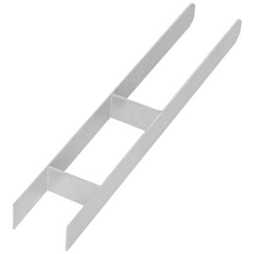 shumee Podstavek stebra v obliki črke H za vgradnjo, nosilec, sidro iz pocinkanega jekla, 90 mm