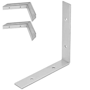 shumee Tesarski kotni gradbeni spojnik iz pocinkanega jekla 150x150x25 MM 25 KOSOV