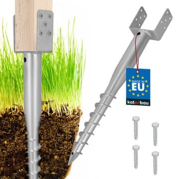 shumee Jekleno zemeljsko sidro v obliki črke U 122x720 mm