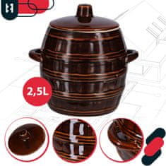 shumee Kamniti sod s pokrovom za vlaganje 2,5 l