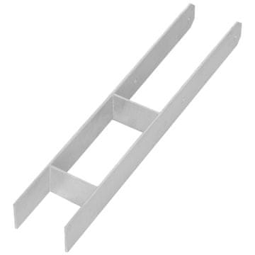 shumee Podstavek stebra v obliki črke H za vgradnjo, nosilec, sidro iz pocinkanega jekla, 100 mm