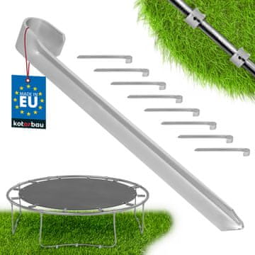 shumee Sidro za trampolin, pocinkano, 430 mm, komplet 8 kosov