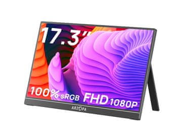 Arzopa A1M Prenosni monitor 17.3'' (44 cm) FullHD IPS 60Hz, mHDMI, USB-C, zvočniki