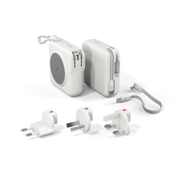 EPICO UltraPack ET50 polnilna baterija, 3-v-1, 10000 mAh, MagSafe, bela