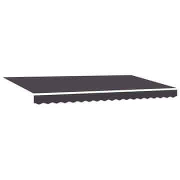 Vidaxl Nadomestno platno za tendo Antracit 4 x 2 m Poliester