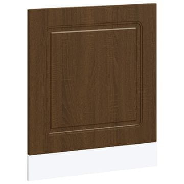 Vidaxl Plošča za pomivalni stroj Kalmar rjavi hrast 60x1,5x57 cm