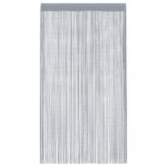 Vidaxl Zavese iz nitk 2 kosa 140x250 cm svetlo sive barve