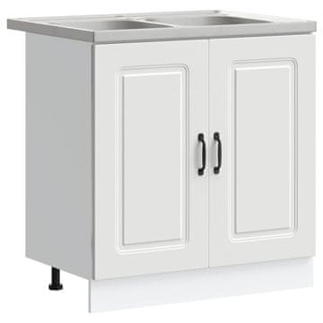 Vidaxl Kuhinjski element Kalmar Bela 80 x 46 x 81,5 cm Konstruiran les