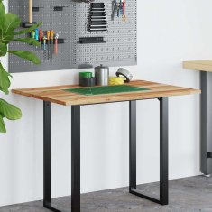 Vidaxl Kopalniški pult oljni premaz 80x70x2 cm trden akacijev les