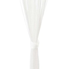 Vidaxl Zavese iz nitk 2 kosa 100x250 cm bele barve