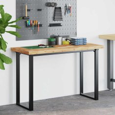 Vidaxl Kopalniški pult oljni premaz 140x50x4 cm trden akacijev les