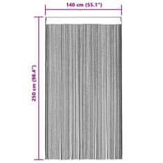 Vidaxl Zavese iz nitk 2 kosa 140x250 cm večbarvne barve