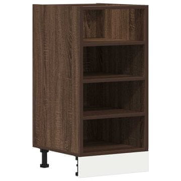 Vidaxl Spodnja omarica “Riga” rjavega hrasta 40x44,5x81,5cm