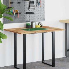 Vidaxl Kopalniški pult oljni premaz 120x70x2 cm trden akacijev les