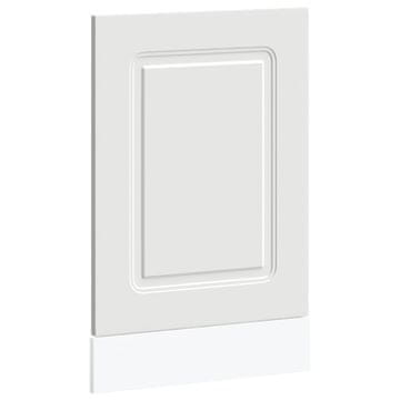 Vidaxl Plošča za pomivalni stroj Kalmar bela 45x1,5x57 cm inž. les