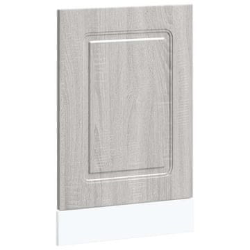 Vidaxl Plošča za pomivalni stroj Kalmar siva sonoma 45x1,5x57 cm