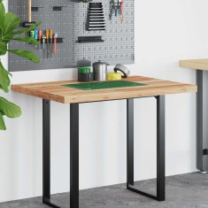 Vidaxl Kopalniški pult oljni premaz 100x70x4 cm trden akacijev les