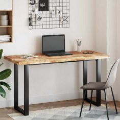Vidaxl Kopalniški pult oljni premaz 140x60x4 cm trden akacijev les