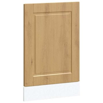 Vidaxl Plošča za pomivalni stroj Porto artisan hrast 45x1,5x57 cm