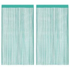 Vidaxl Zavese iz nitk 2 kosa 140x250 cm turkizne barve
