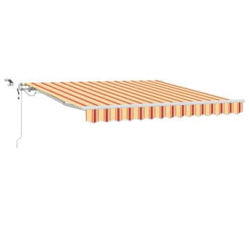 Vidaxl Tkanina za senčnik Rumena in oranžna 300 x 250 cm Poliester